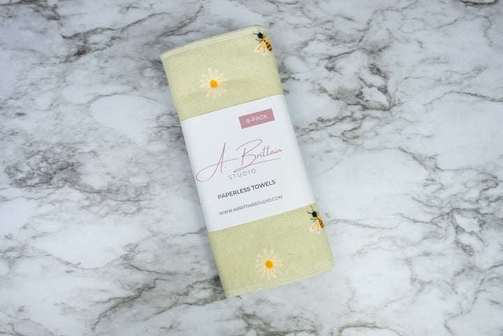 Paperless Towels - Green Bees