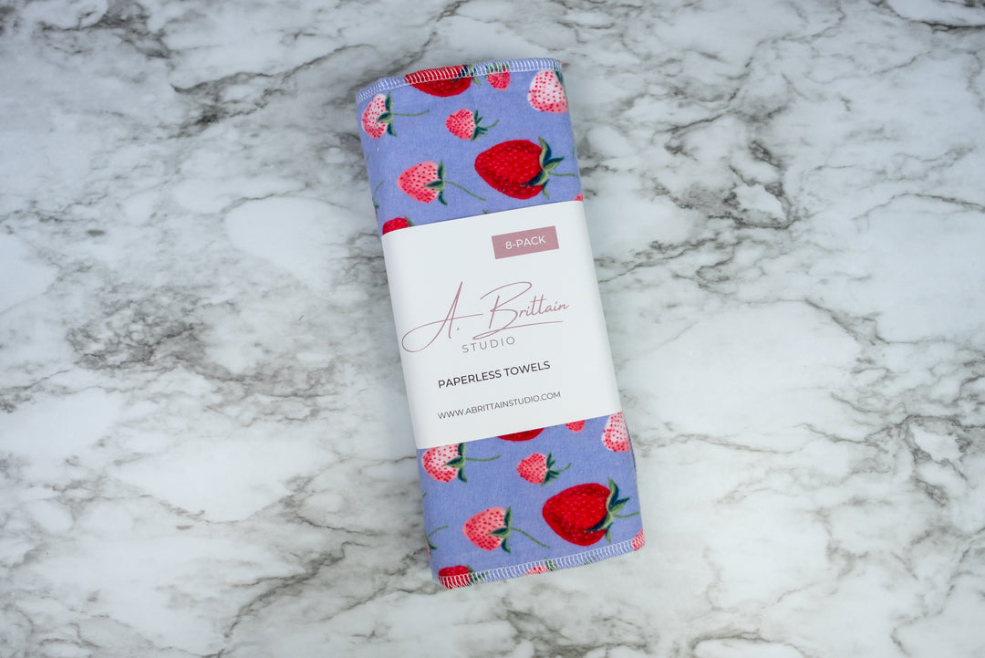 Paperless Towels - Lavender Strawberries