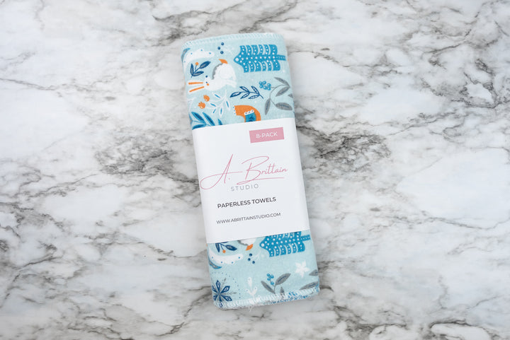 Paperless Towels - Ice Blue Winter Wonderland
