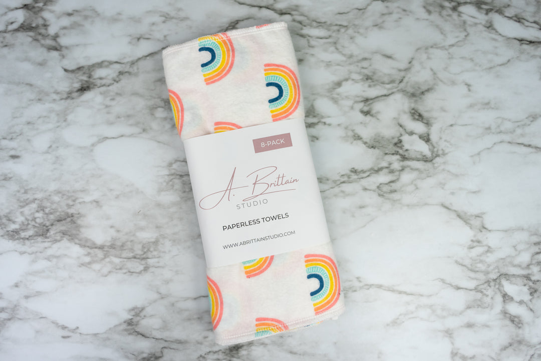Paperless Towels - Pink Rainbows