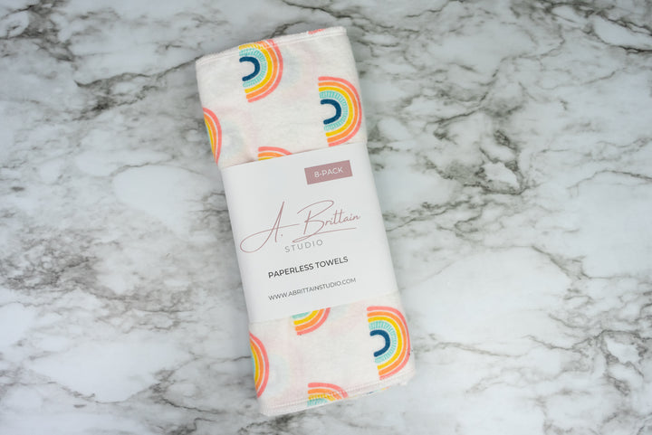 Paperless Towels - Pink Rainbows