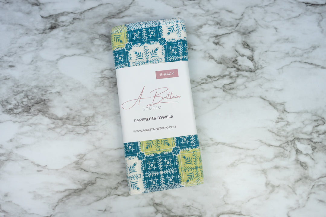 Paperless Towels - Nordic Folk Patchwork