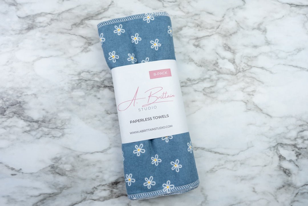 Paperless Towels - Denim Daisies