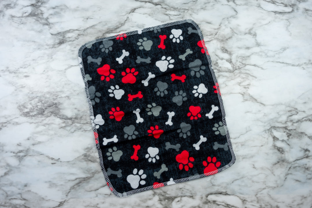 Paperless Towels - Red Paw Prints