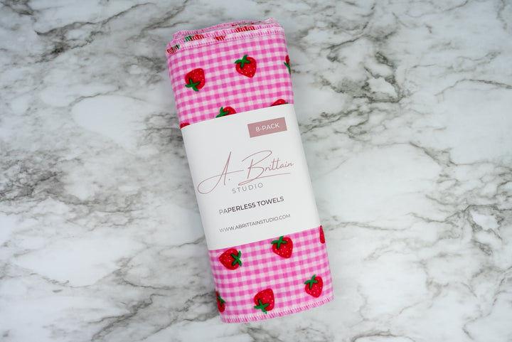 Paperless Towels - Strawberry Gingham