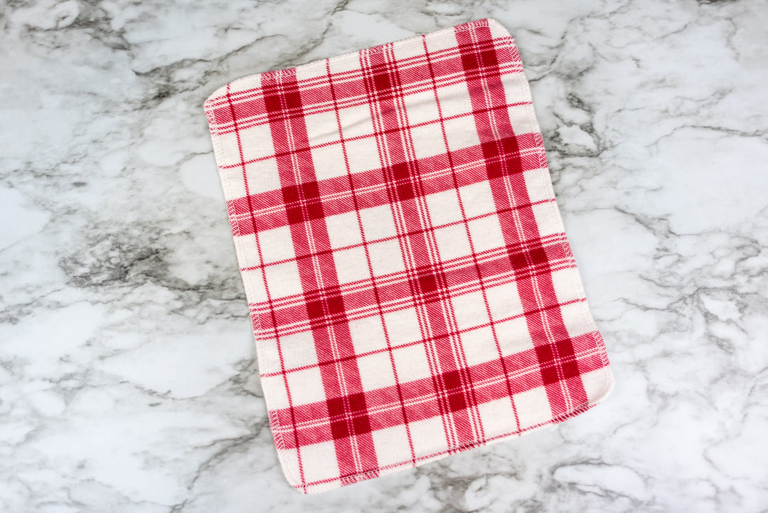 Paperless Towels - Red & Cream Plaid