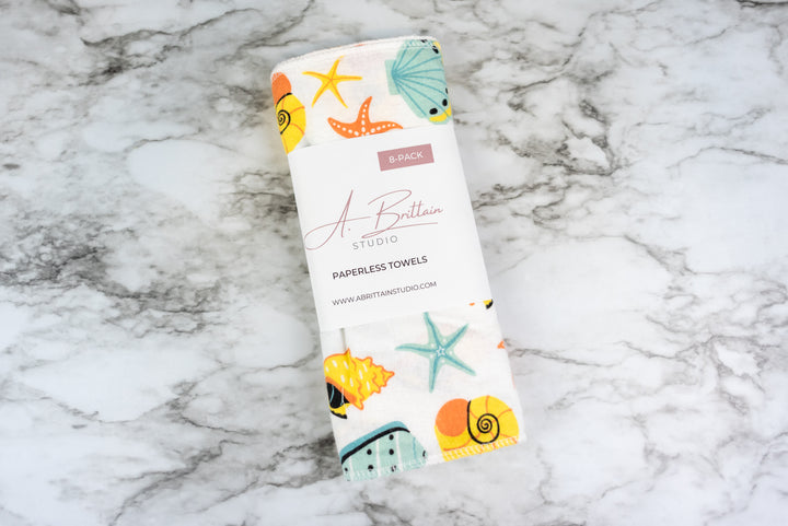 Paperless Towels - Seashells