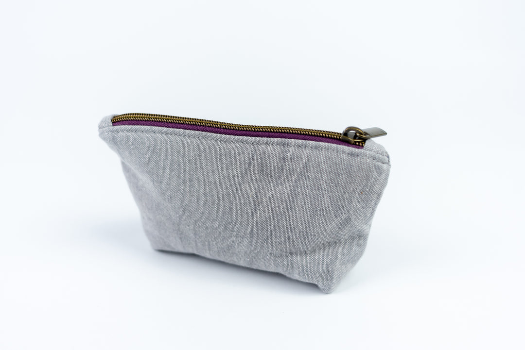 Small Wedge Bag - Distressed Grey