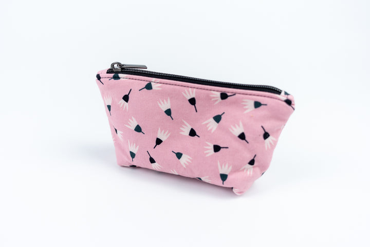 Small Wedge Bag -Pink Dandelion