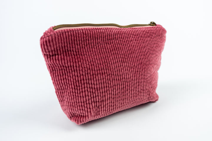 Medium Wedge Bag - Pink Corduroy
