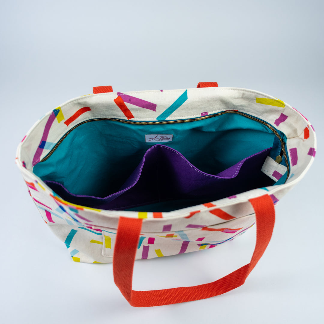Pepin Tote - White Washi Tape