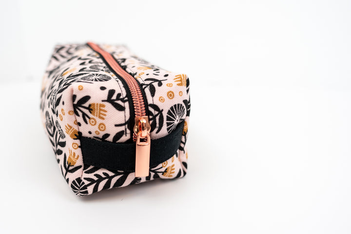 Medium Black Birds Boxy Bag