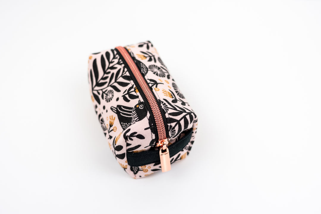 Small Black Birds Boxy Bag