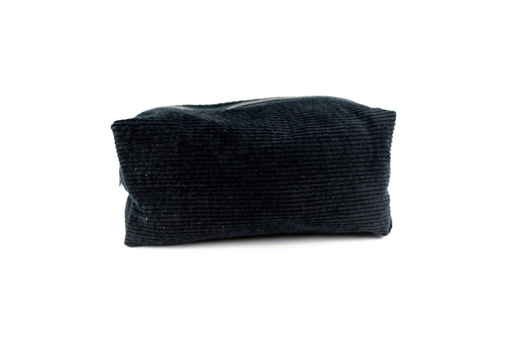 Large Black Corduroy Boxy Bag