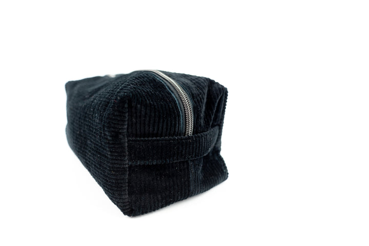 Large Black Corduroy Boxy Bag