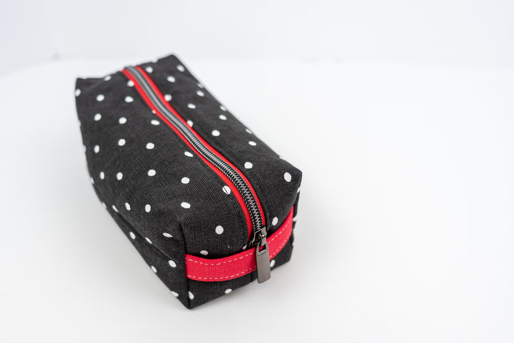 Medium Black & White Dots Boxy Bag
