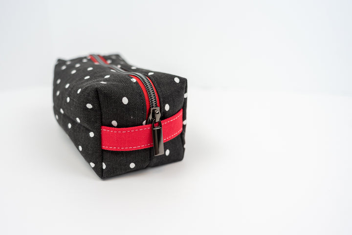 Medium Black & White Dots Boxy Bag