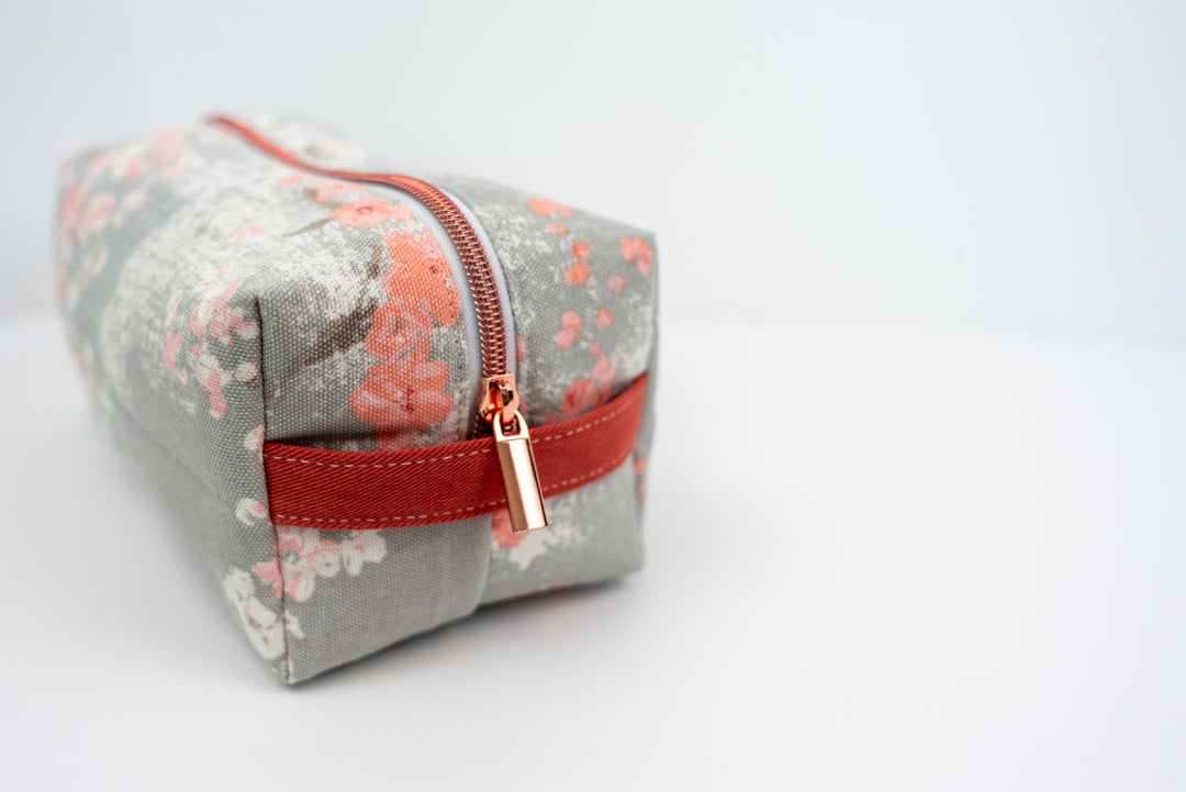 Large Blush Floral Boxy Bag