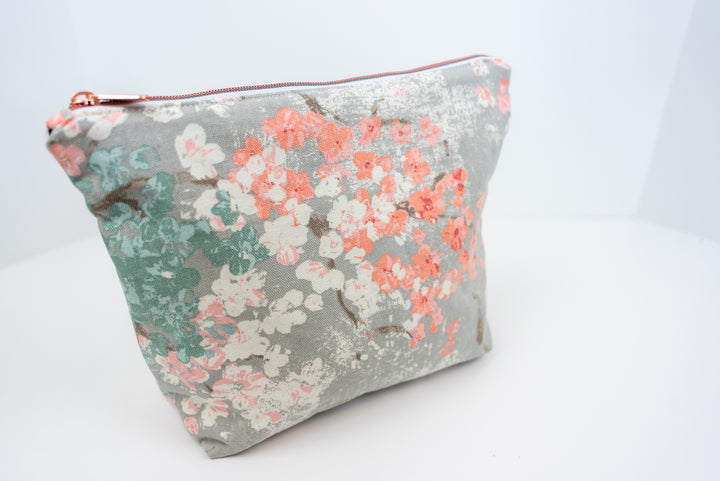 Medium Blush Floral Wedge Bag