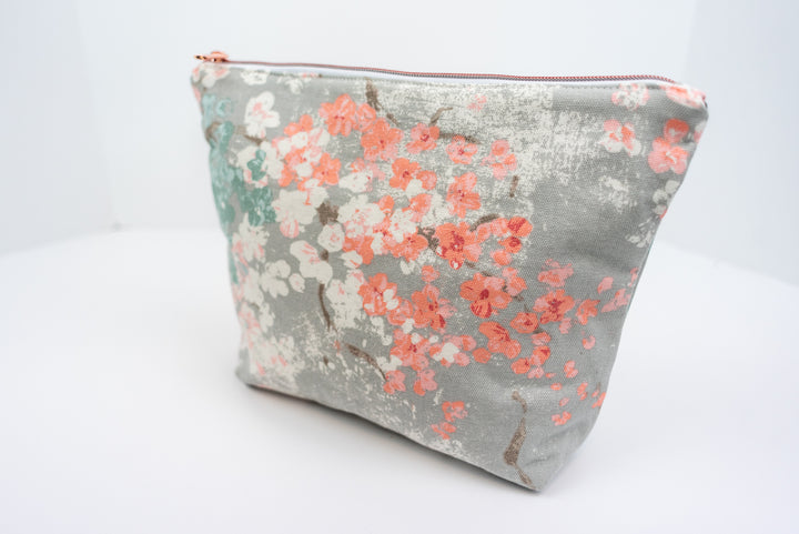 Medium Blush Floral Wedge Bag