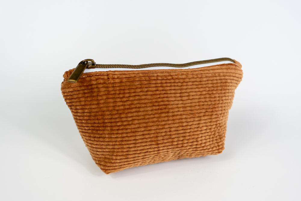 Small Wedge Bag - Brown Corduroy