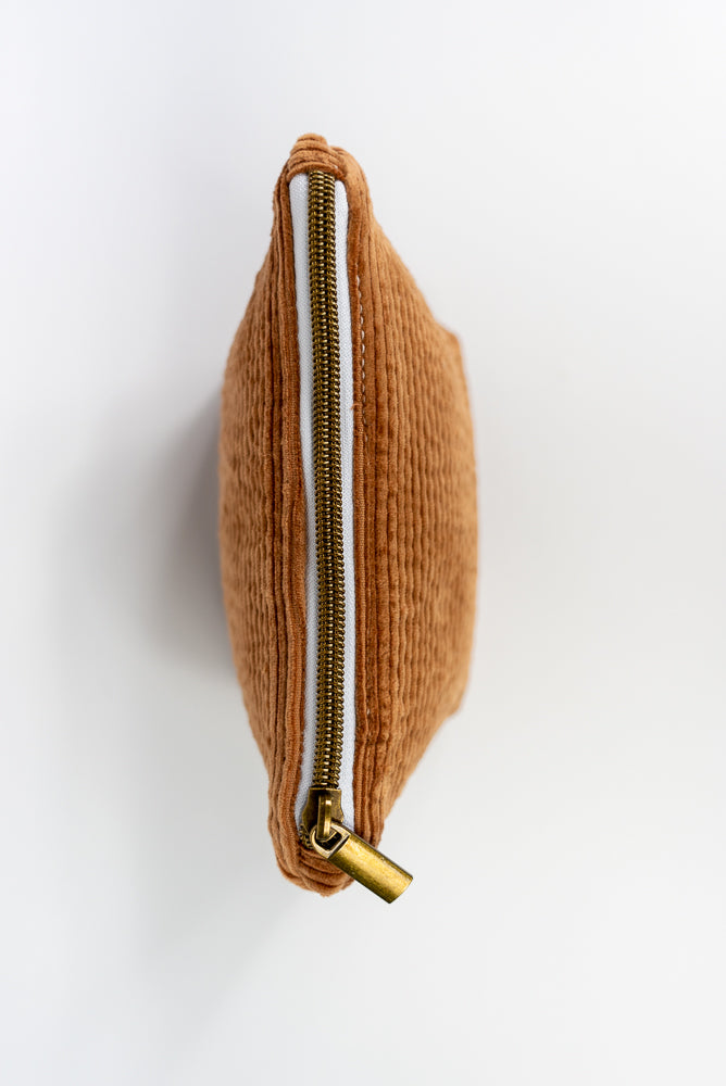 Extra Small Brown Corduroy Wedge Bag