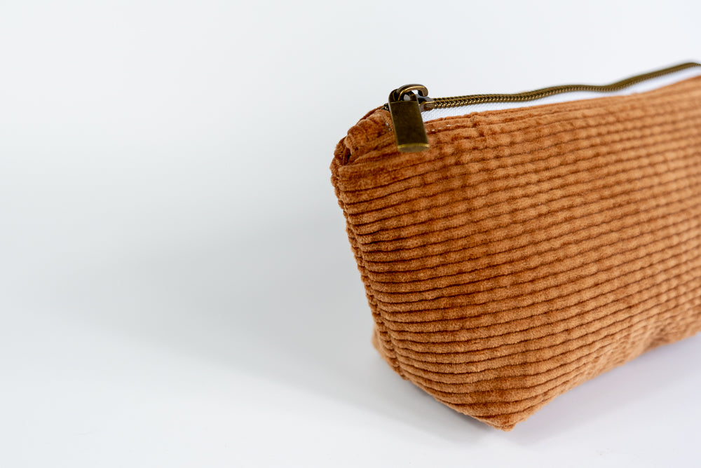 Small Wedge Bag - Brown Corduroy