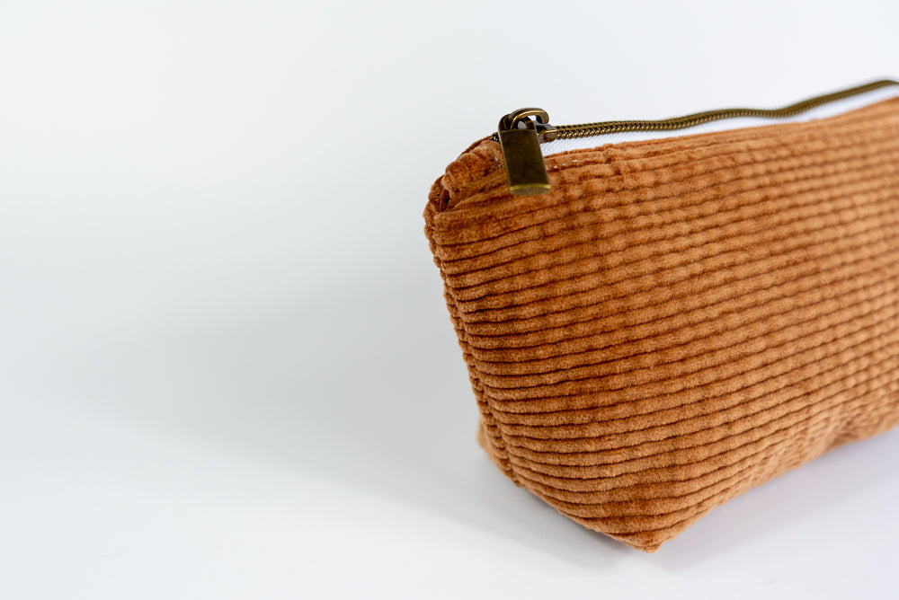 Extra Small Brown Corduroy Wedge Bag
