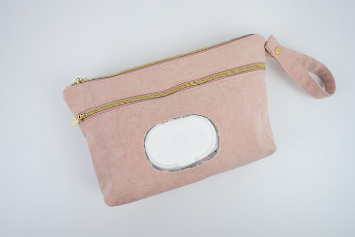 Dusty Rose Diaper Clutch