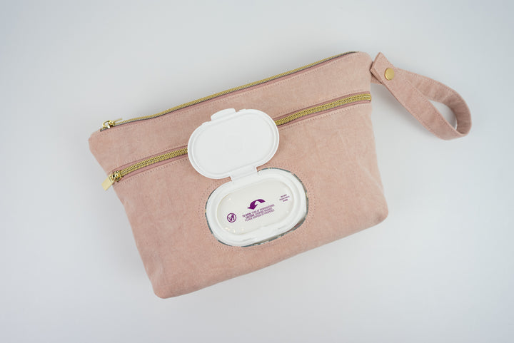 Dusty Rose Diaper Clutch