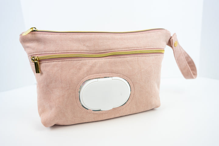 Dusty Rose Diaper Clutch