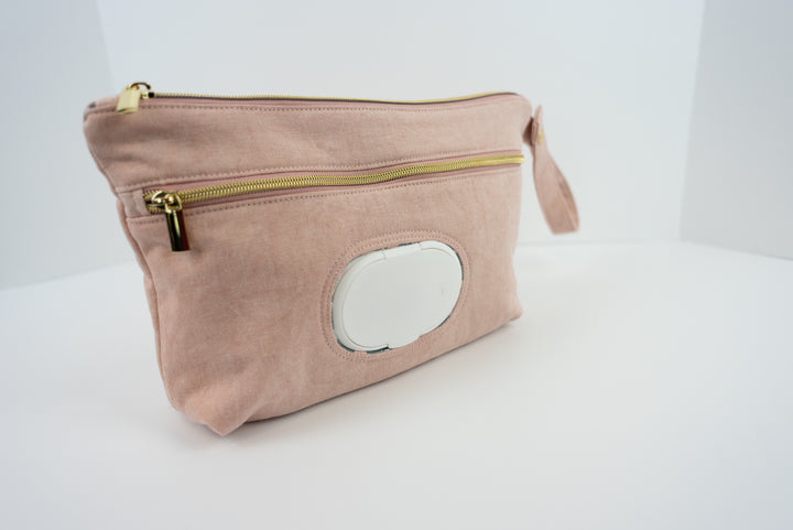 Dusty Rose Diaper Clutch