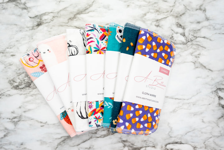 Fall Reusable Cloth Wipes