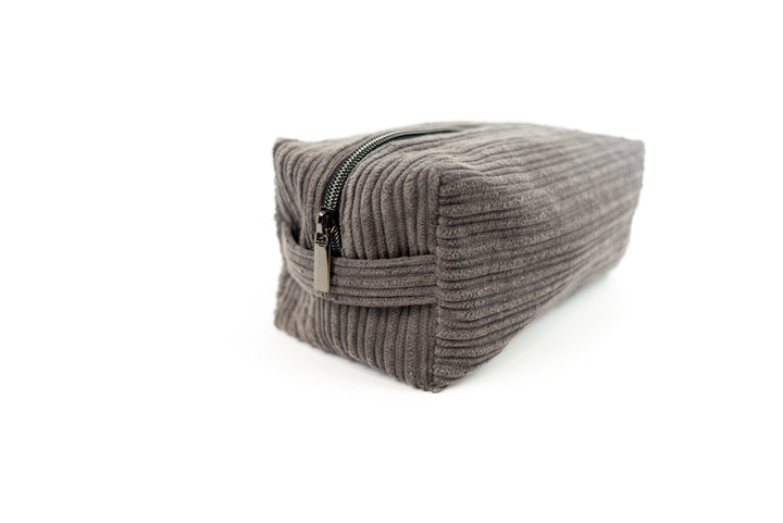 Large Grey Corduroy Boxy Bag