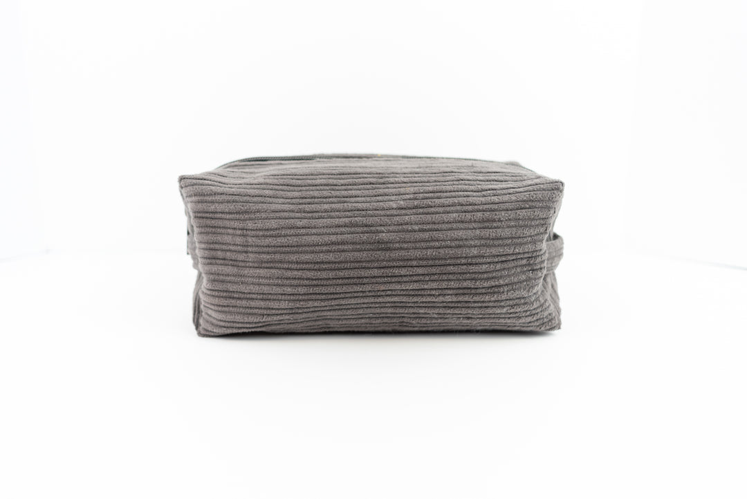 Large Grey Corduroy Boxy Bag