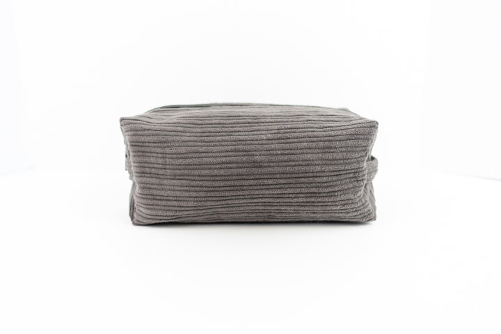 Large Grey Corduroy Boxy Bag