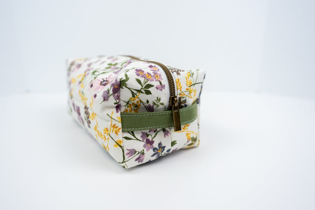 Large Watercolor Floral Boxy Bag