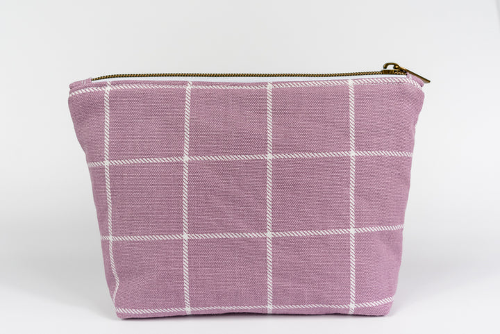 Small Mauve Boxes Wedge Bag