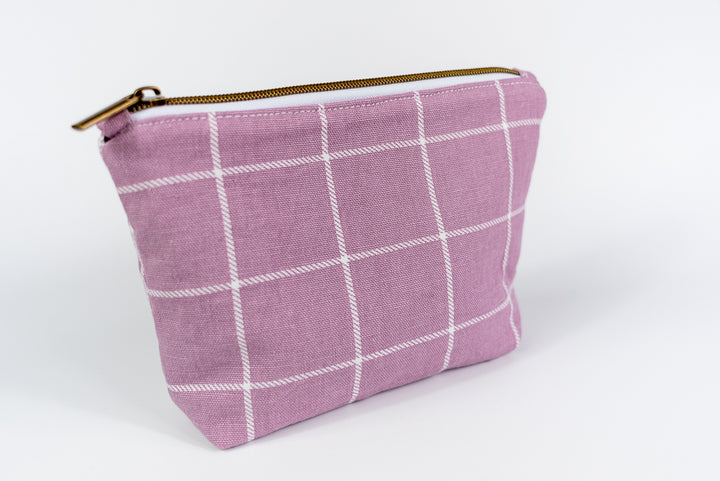 Small Mauve Boxes Wedge Bag