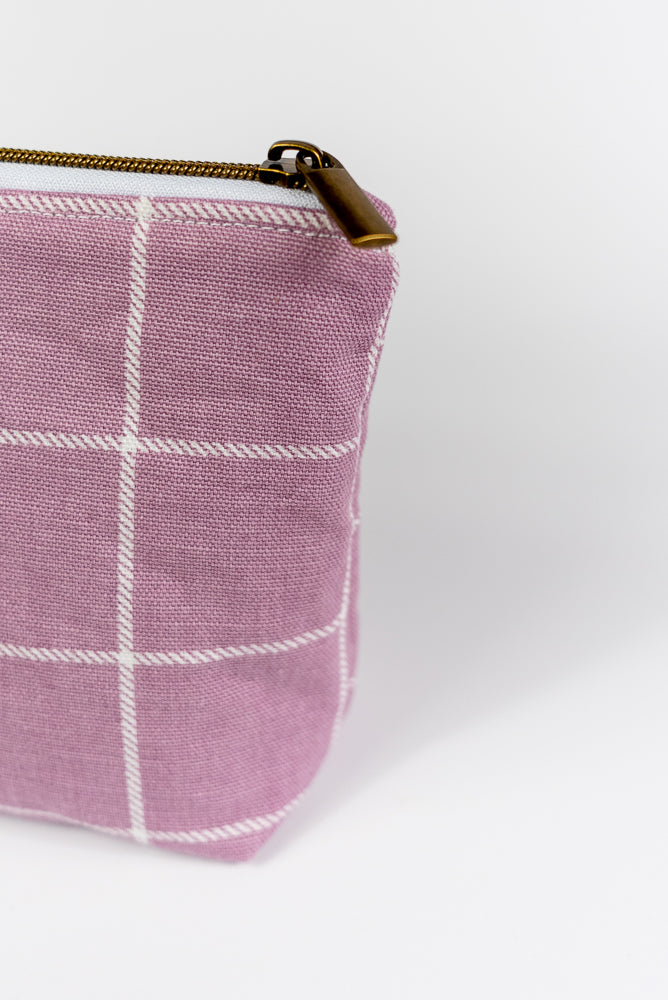 Small Mauve Boxes Wedge Bag