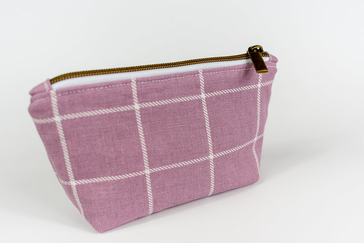 Extra Small Mauve Boxes Wedge Bag