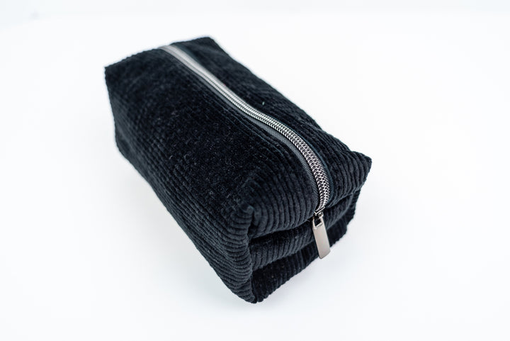 Medium Black Corduroy Boxy Bag