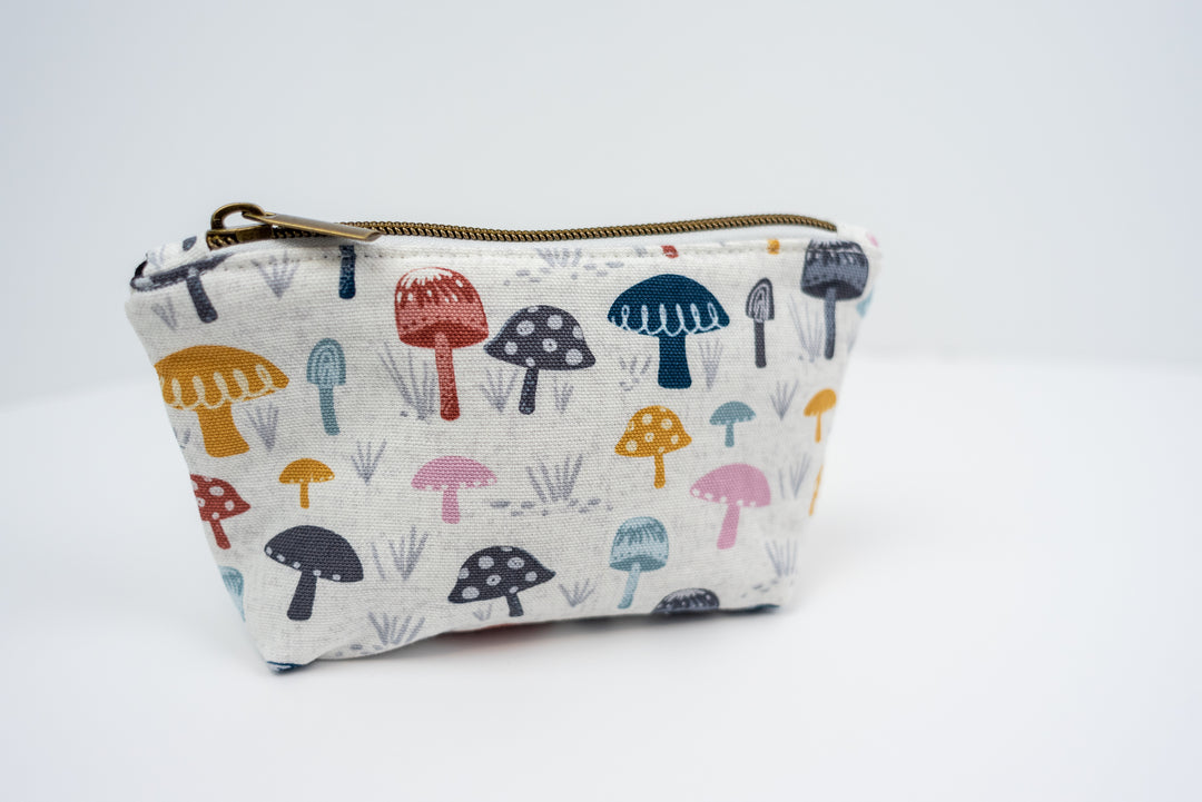 Extra Small Colorful Mushrooms Wedge Bag