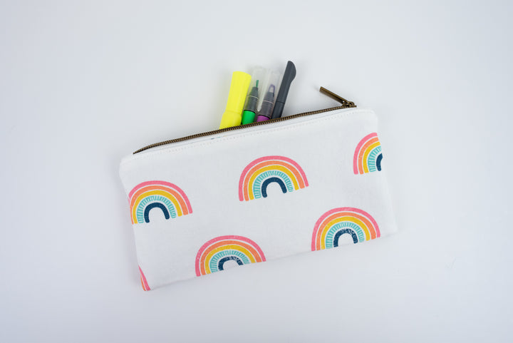 Pink Rainbows Pencil Pouch