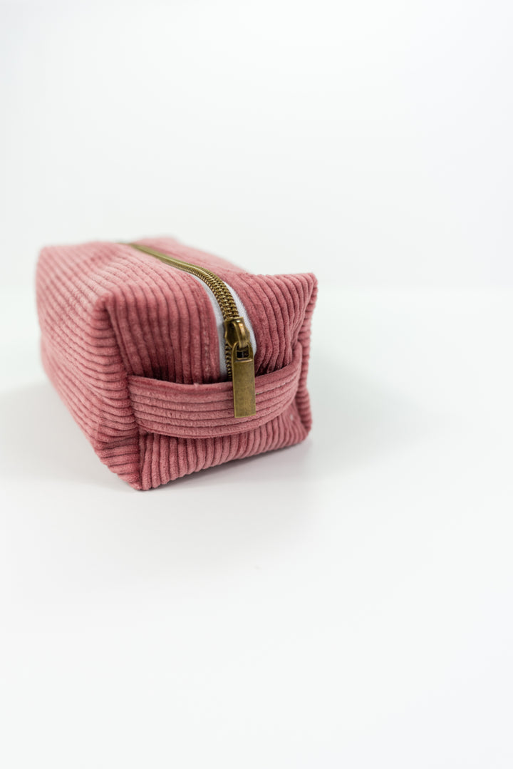Large Pink Corduroy Boxy Bag