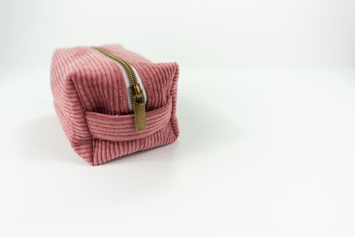 Large Pink Corduroy Boxy Bag