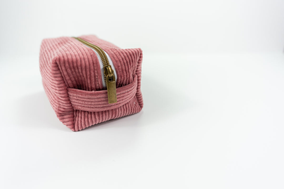 Large Pink Corduroy Boxy Bag