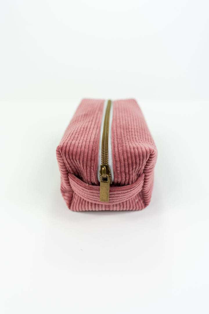 Large Pink Corduroy Boxy Bag