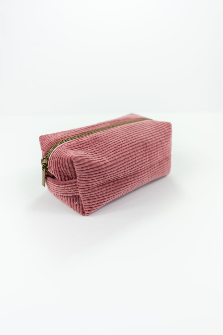 Large Pink Corduroy Boxy Bag