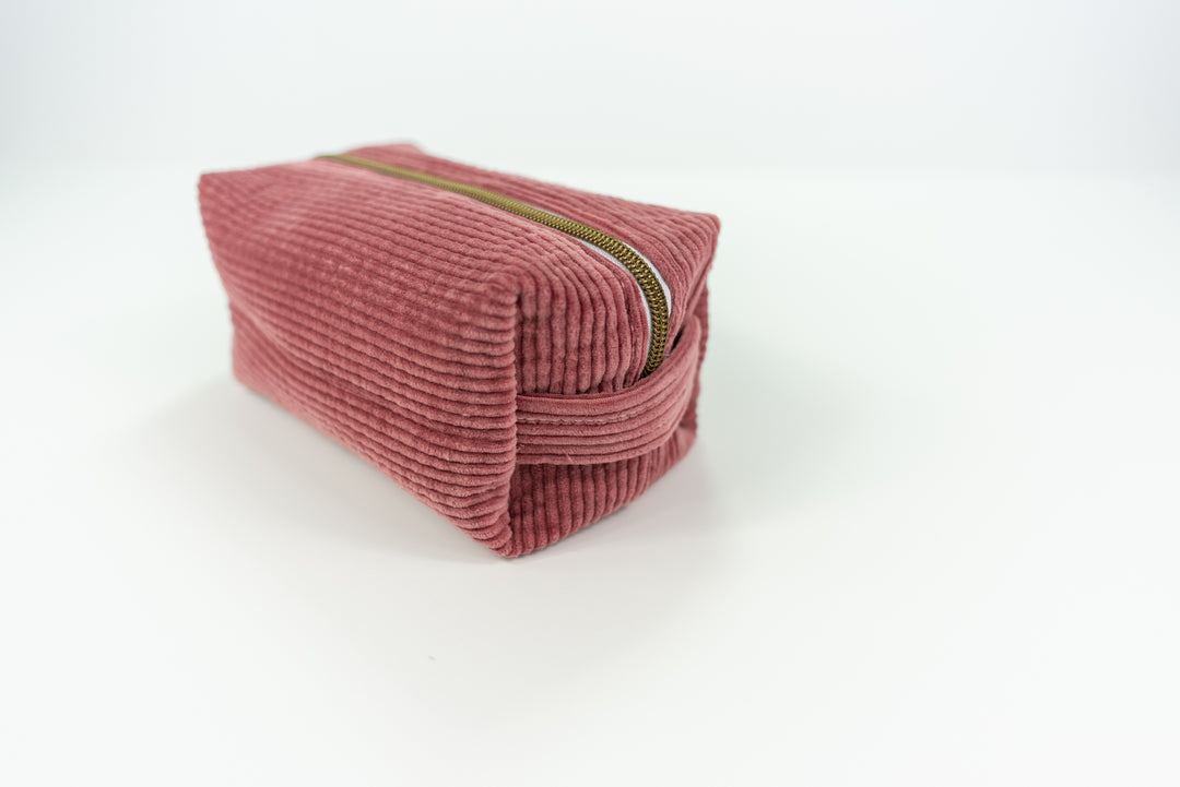 Large Pink Corduroy Boxy Bag